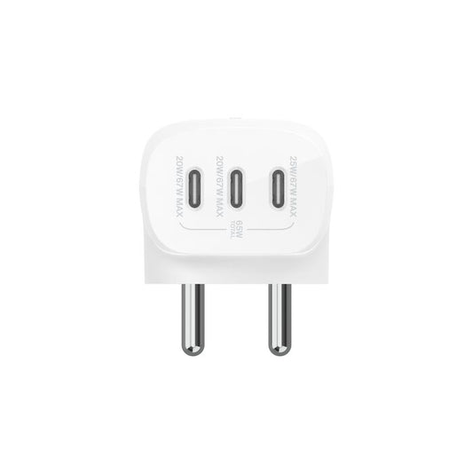 Belkin BoostCharge 3-Port USB-C Wall Charger with PPS 67W Wall Charger | Vishal Electronics Kolkata