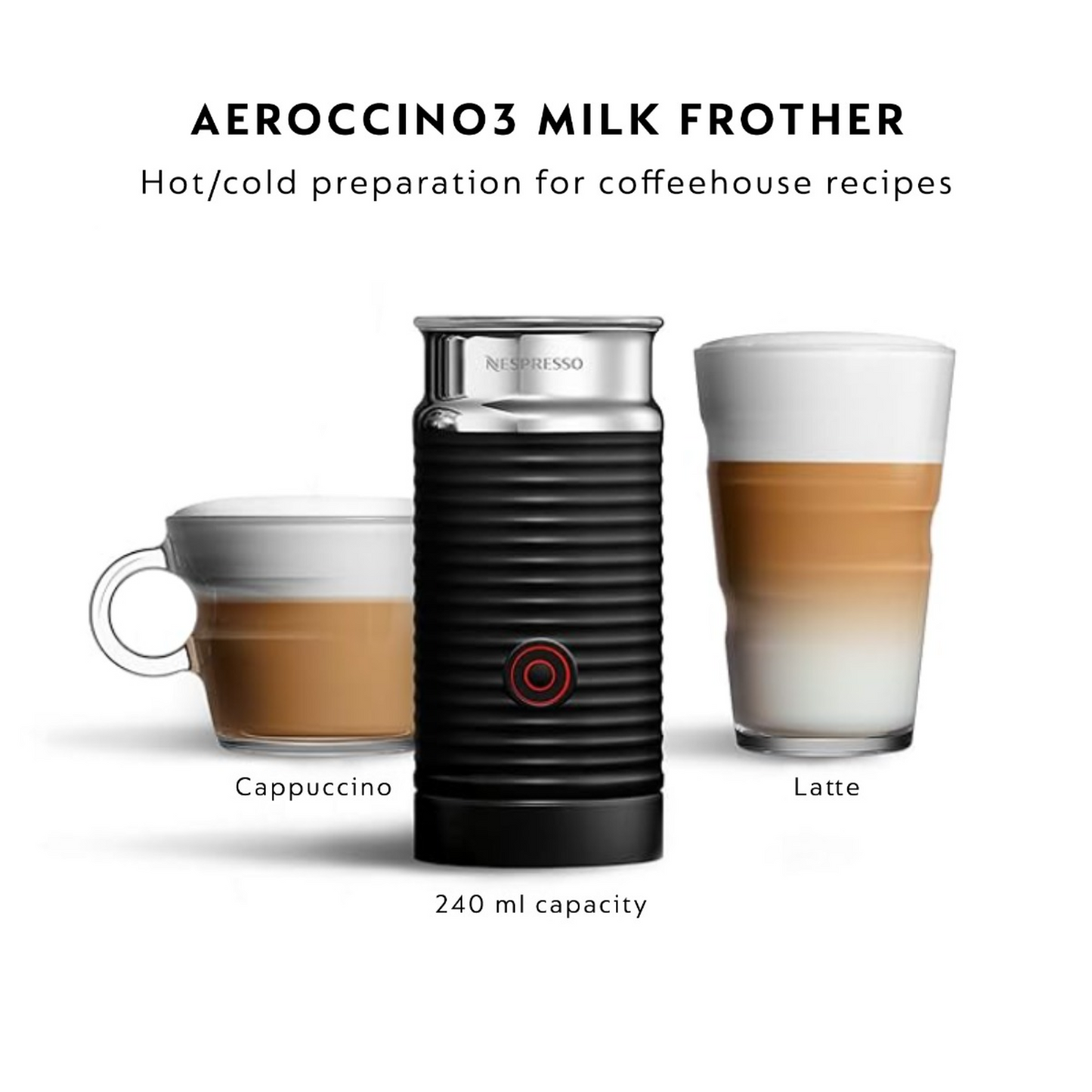 Nespresso Aeroccino 3 Milk Frother Milk Frother | Vishal Electronics Kolkata