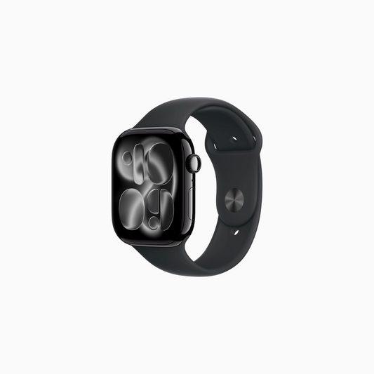 Apple Watch Series 11 Jet Black Aluminium Case with Black Sport Band