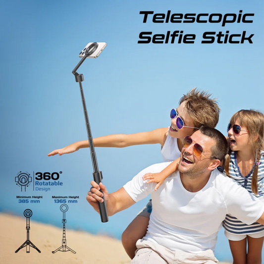 Promate MagStick Pro MagSafe Tripod & Selfie Stick with Bluetooth Remote