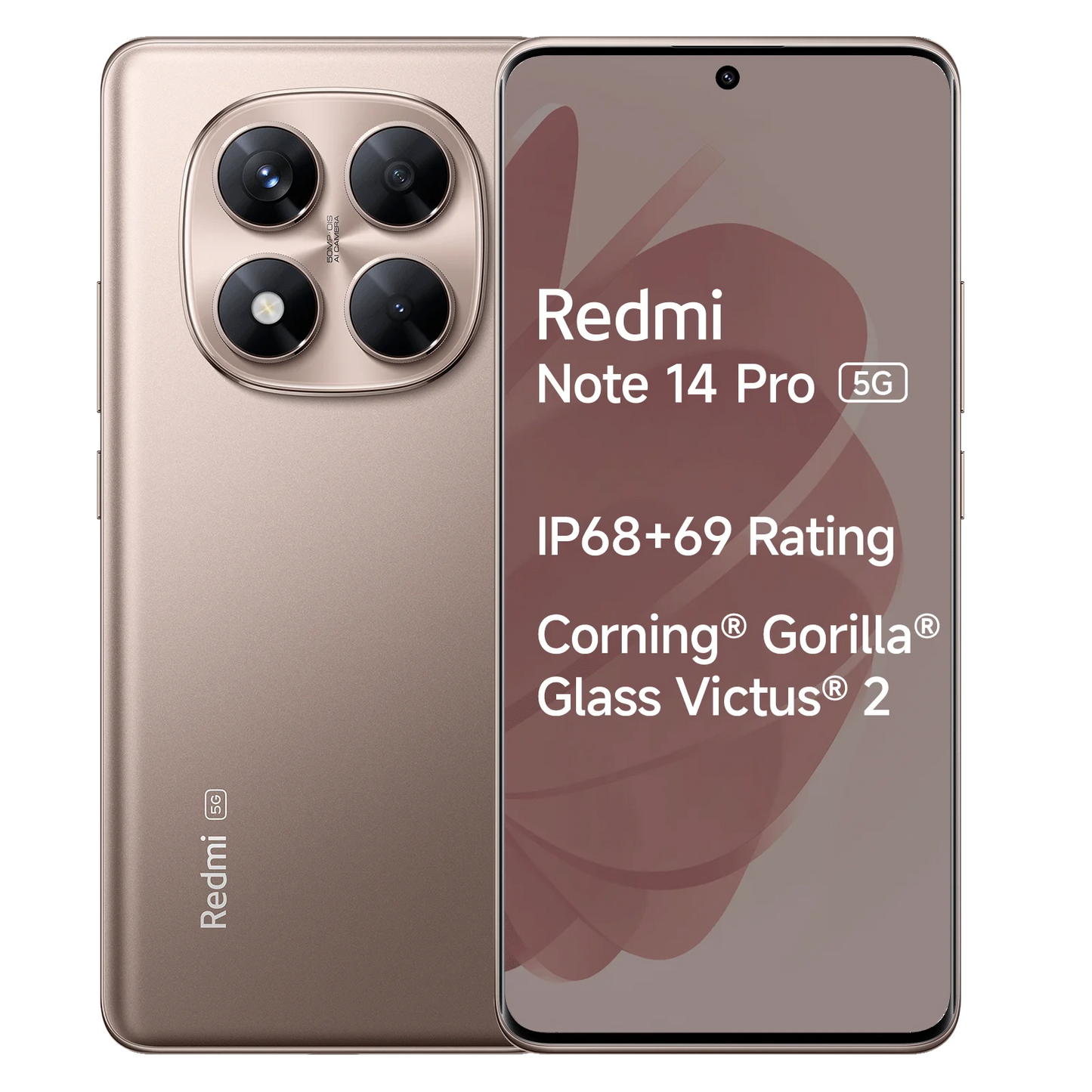 Redmi Note 14 Pro 5G Champagne Gold 8GB Mobile & Smart Phones | Vishal Electronics Kolkata
