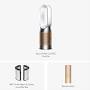 Dyson Purifier Hot+Cool HP2 De‑NOx (White/Gold) — HP12 Air Purifier | Vishal Electronics Kolkata