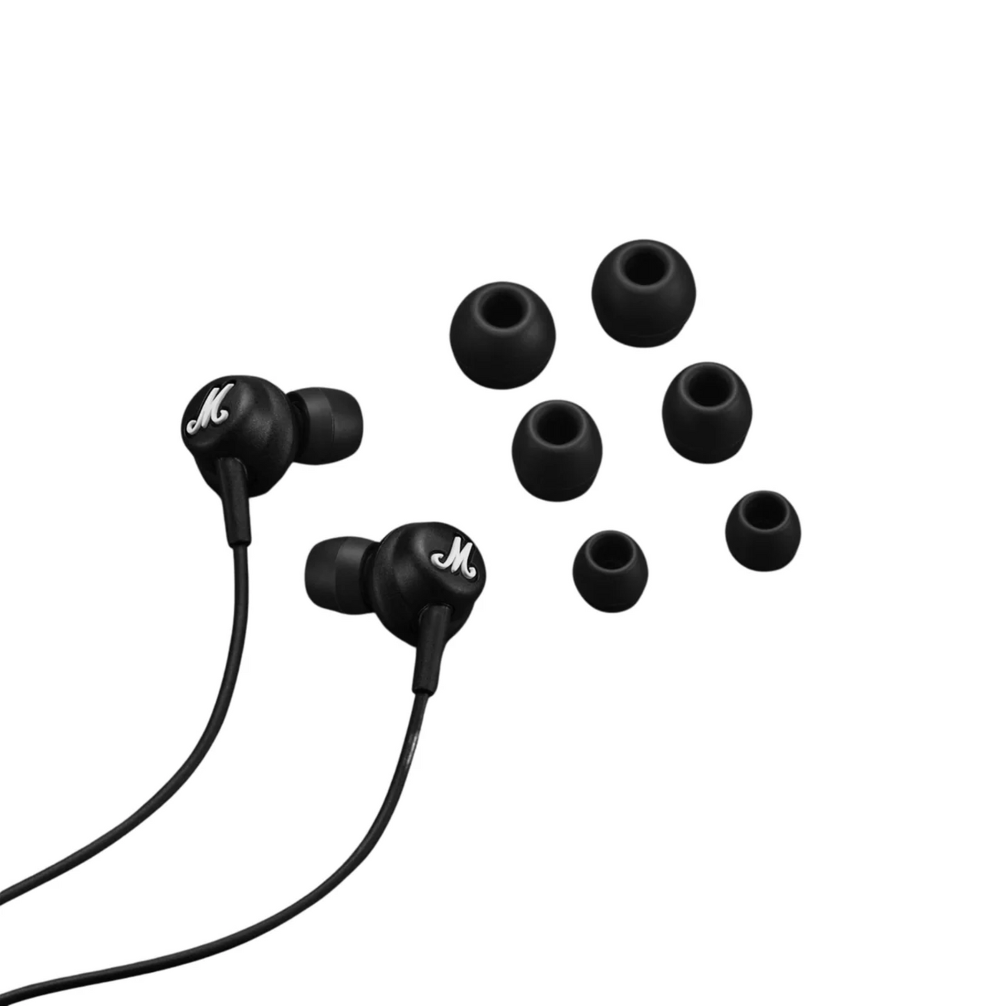 Marshall Mode USB-C In-Ear Wired Earphones with Mic & Remote – Black Wired Earphones | Vishal Electronics Kolkata