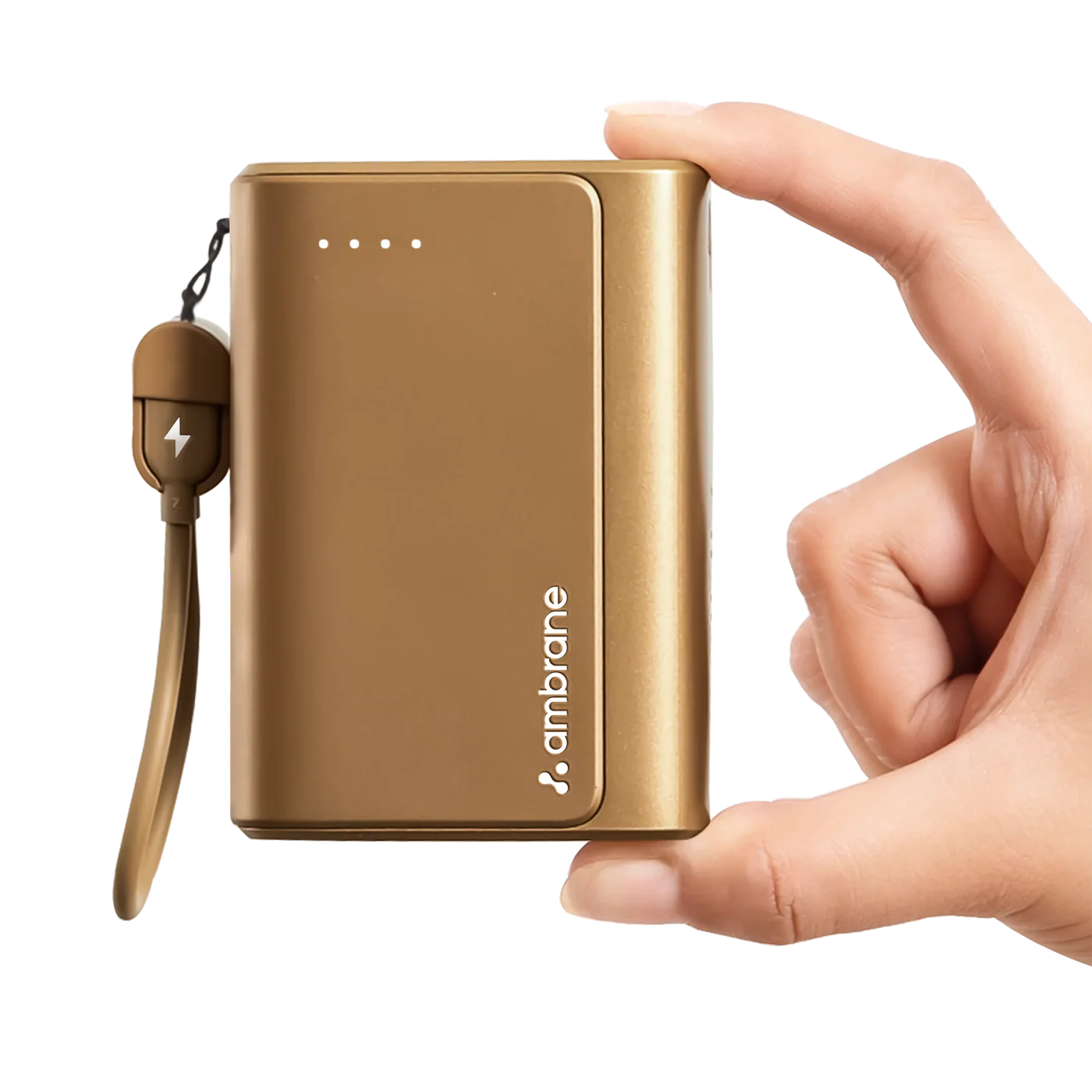 Ambrane PowerMini 20 20000mAh Power Bank | 35W Fast Charging | Compact Design Golden Power Bank | Vishal Electronics Kolkata