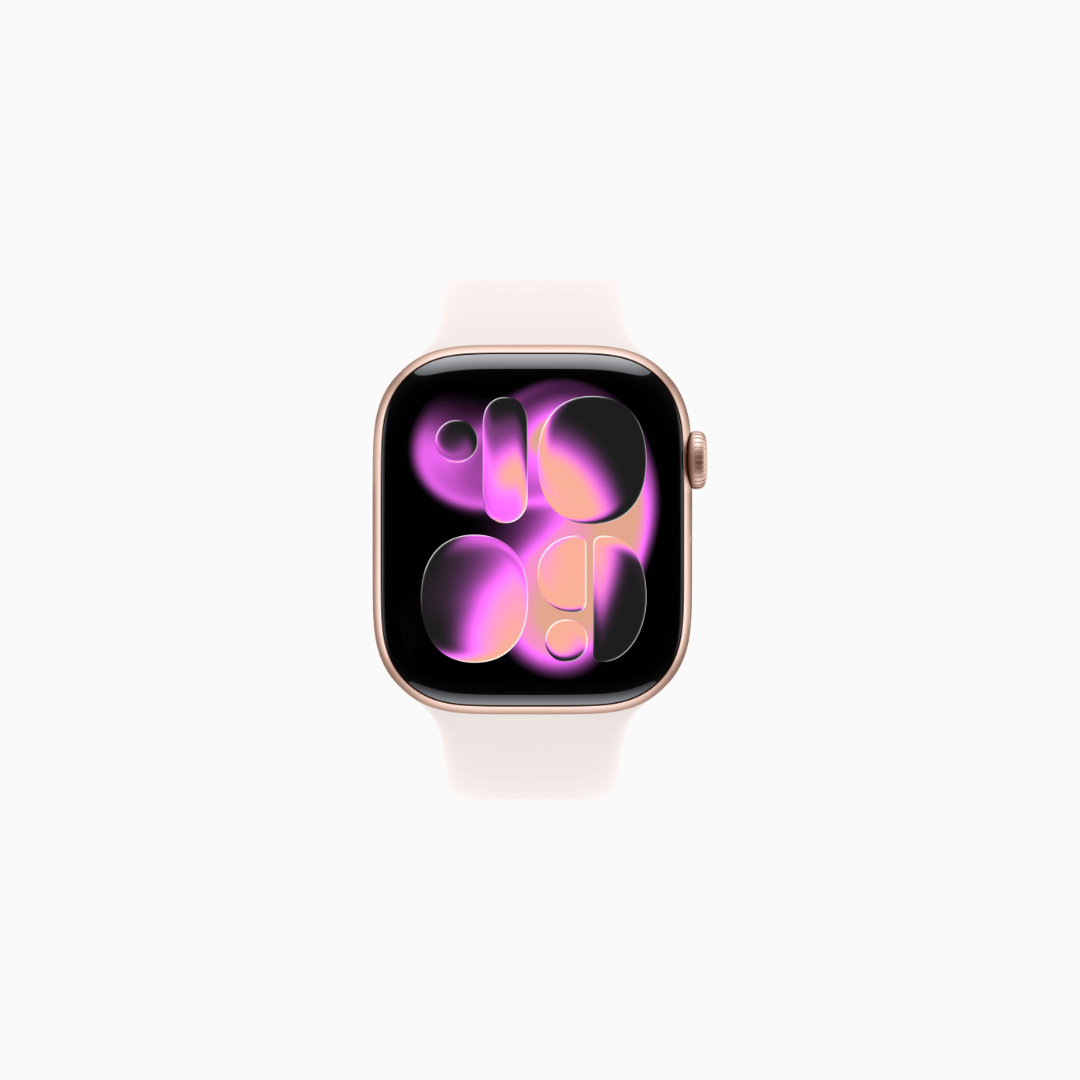 Apple Watch Series 11 Rose Gold Aluminium Case with Light Blush Sport Band GPS + Cellular 46mm M L Smartwatch | Vishal Electronics Kolkata