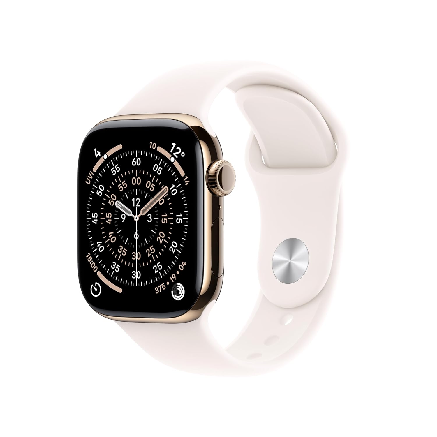 Apple Watch Series 11 Gold Titanium GPS + Cellular Smartwatch | Vishal Electronics Kolkata