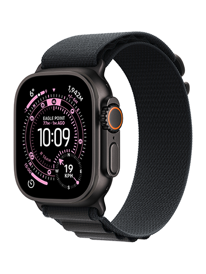 Apple Watch Ultra 3 | 49mm | Black Titanium Black Black Alpine Loop (Large) Smartwatch | Vishal Electronics Kolkata