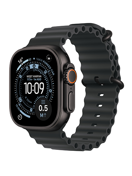 Apple Watch Ultra 3 | 49mm | Black Titanium Black Black Ocean Band Smartwatch | Vishal Electronics Kolkata
