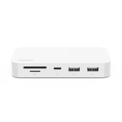 Belkin CONNECT USB-C 6-in-1 Multiport Hub with Mount – White | 10Gbps USB-C Hub Hub | Vishal Electronics Kolkata