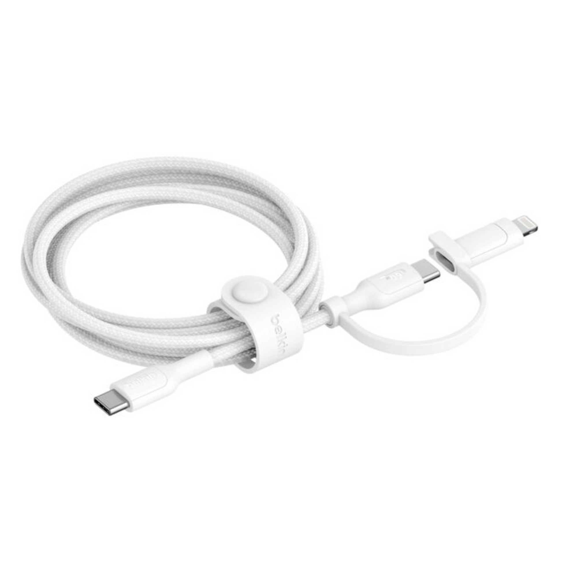 Belkin BoostCharge Pro 2-in-1 Cable with USB-C and Lightning Connector (1.5M) Charging Cable | Vishal Electronics Kolkata