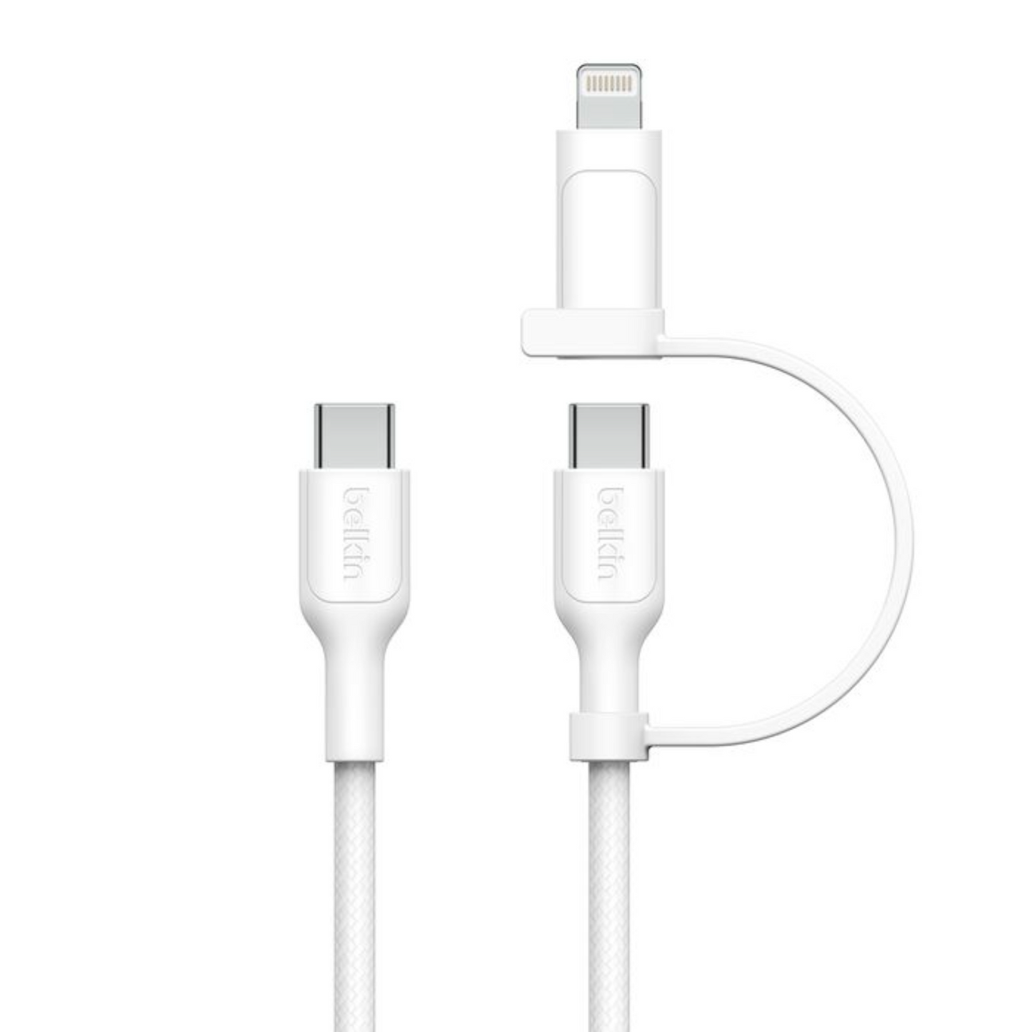 Belkin BoostCharge Pro 2-in-1 Cable with USB-C and Lightning Connector (1.5M) Charging Cable | Vishal Electronics Kolkata