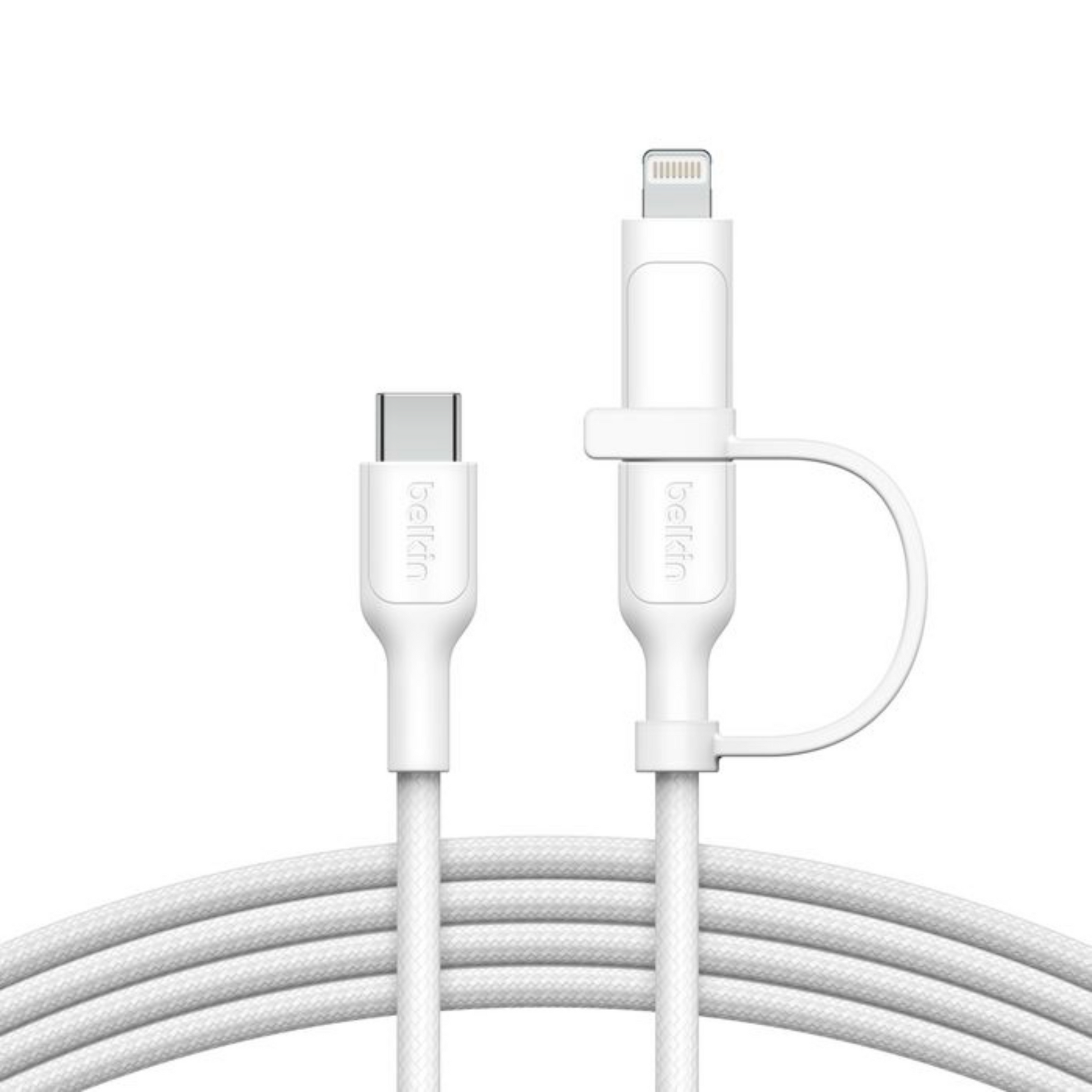 Belkin BoostCharge Pro 2-in-1 Cable with USB-C and Lightning Connector (1.5M) Charging Cable | Vishal Electronics Kolkata