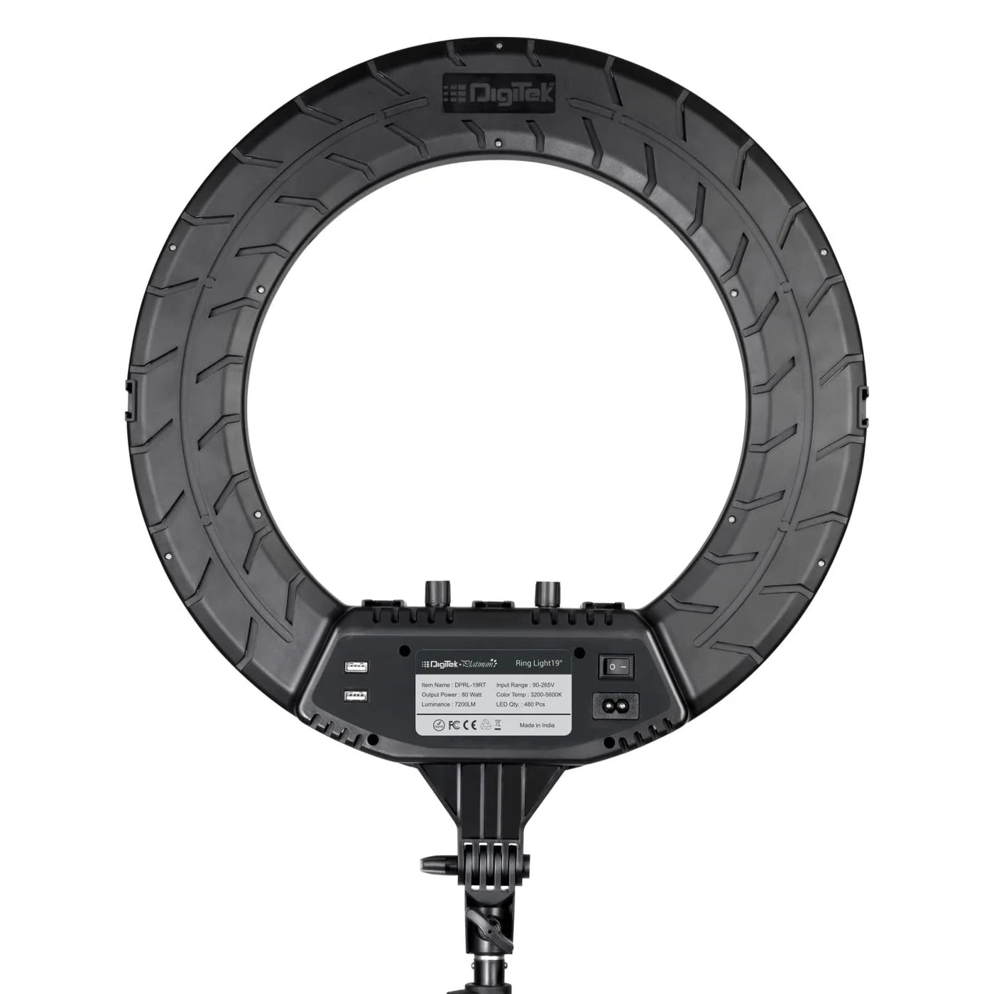 Digitek DPRL-19RT Professional LED Ring Light AC Powered Ring Light | Vishal Electronics Kolkata