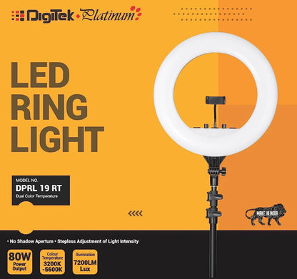 Digitek DPRL-19RT Professional LED Ring Light AC Powered Ring Light | Vishal Electronics Kolkata