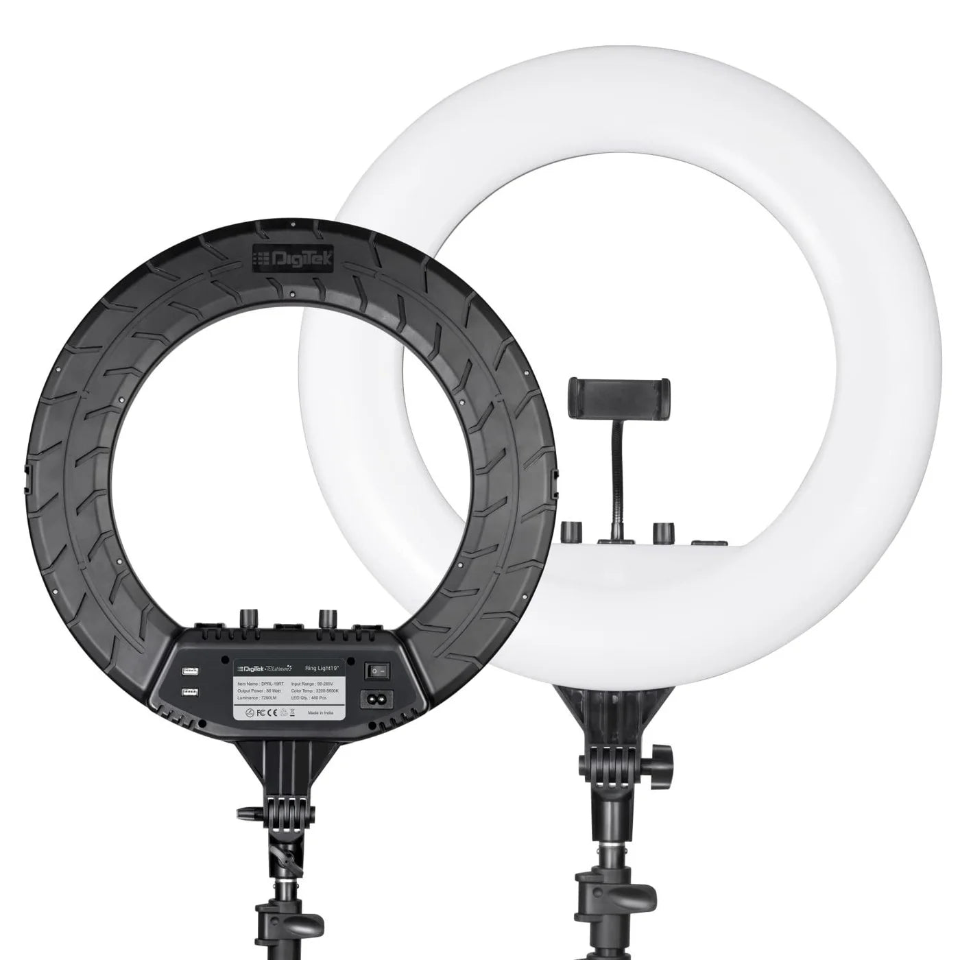 Digitek DPRL-19RT Professional LED Ring Light AC Powered Ring Light | Vishal Electronics Kolkata