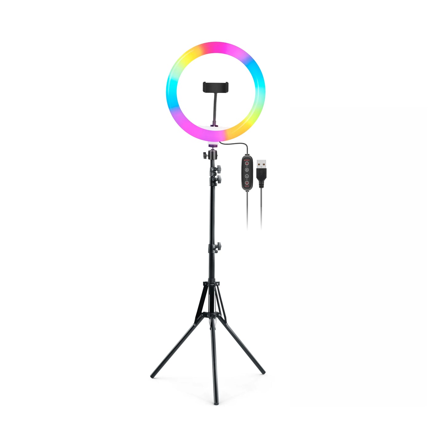 Digitek DRL-14C RGB 31cm LED Ring Light with 5ft Stand Ring Light | Vishal Electronics Kolkata
