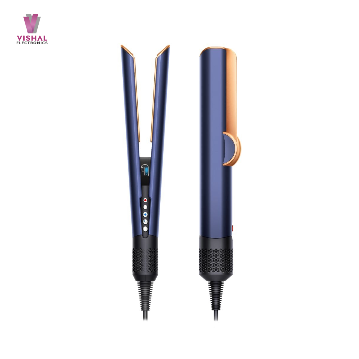 Dyson Airstrait™ Straightener | Wet to Dry Hair Styling Prussian Blue Rich Copper Hair Straightener | Vishal Electronics Kolkata
