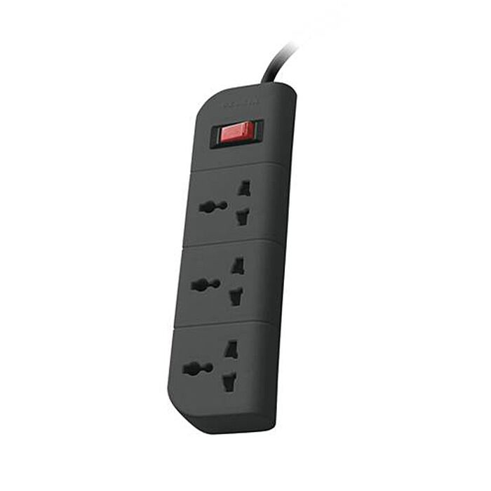 Belkin 3-OUTLET SURGE Protector 1.5M CORD GREY 1M Grey Surge Protector | Vishal Electronics Kolkata