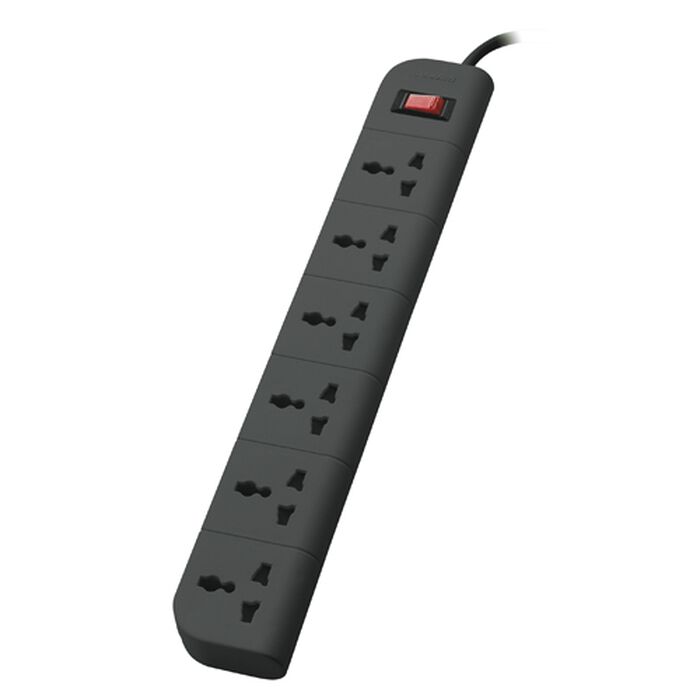 Belkin 6-OUTLET SURGE Protector 2M CORD GREY 2M Grey Surge Protector | Vishal Electronics Kolkata