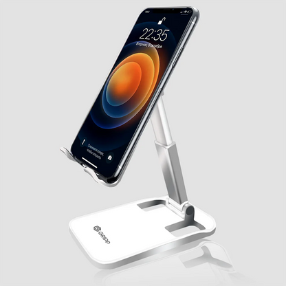 GRIPP MagicStand – Adjustable Folding Desk Phone Holder (White) | Vishal Electronics Kolkata
