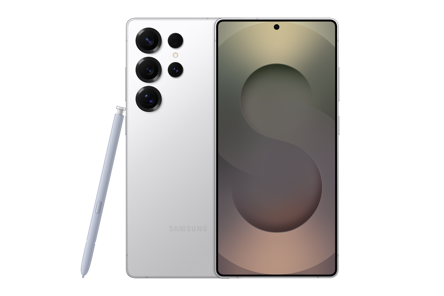 Samsung Galaxy S25 Ultra Titanium White Silver Smartphone | Vishal Electronics Kolkata
