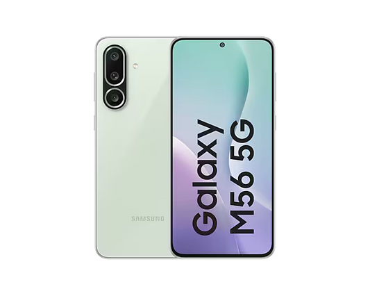 Samsung Galaxy M56 5G Light Green Smartphone | Vishal Electronics Kolkata