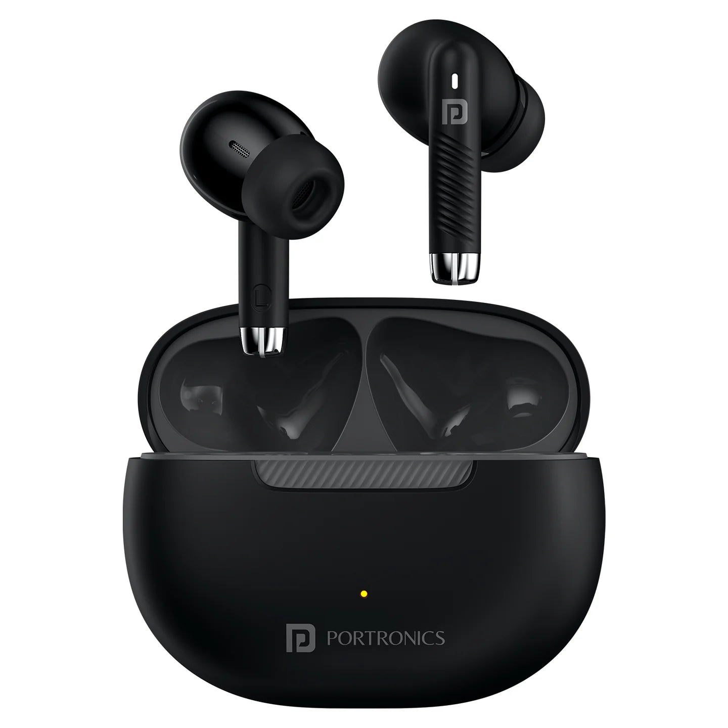 Portronics Harmonics Twins 32 Smart TWS Earbuds Black TWS Earbuds | Vishal Electronics Kolkata