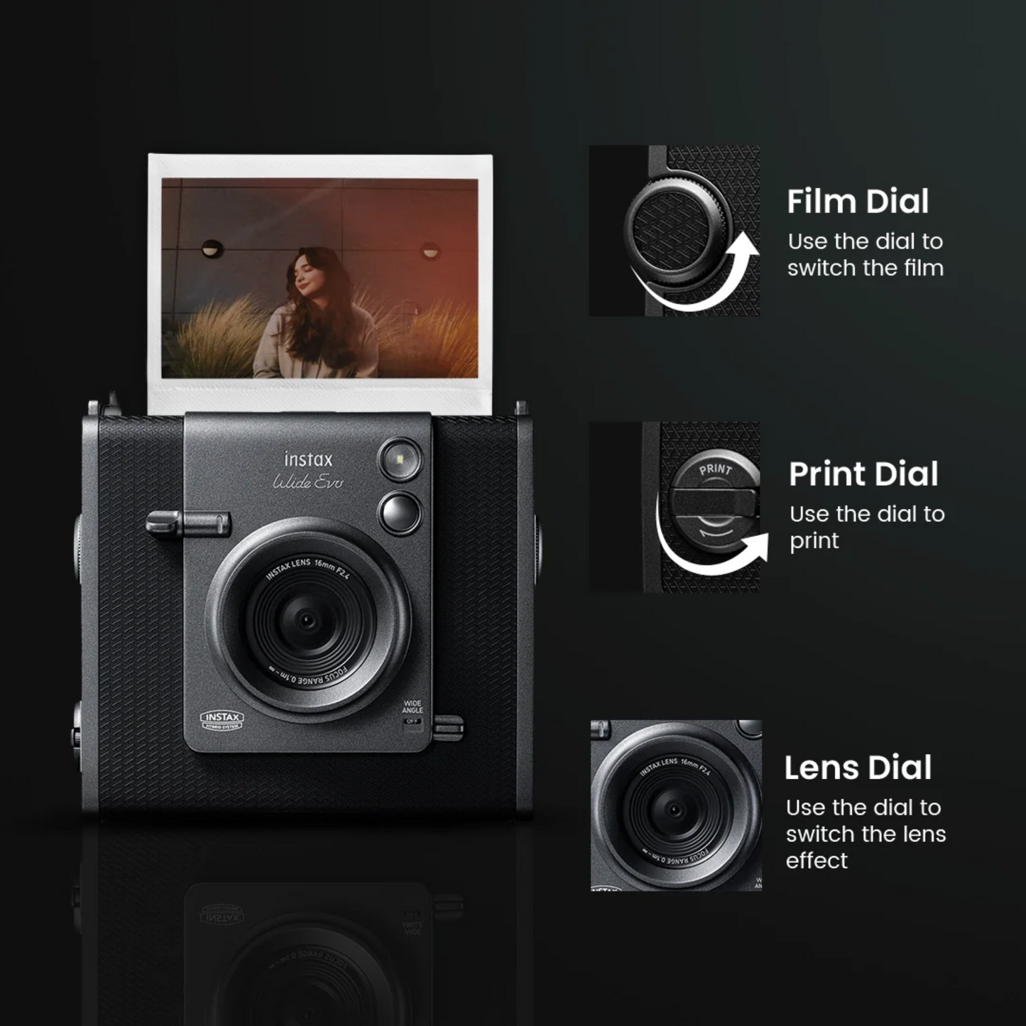 Fujifilm Instax WIDE Evo Premium Edition Instant Camera | Vishal Electronics Kolkata