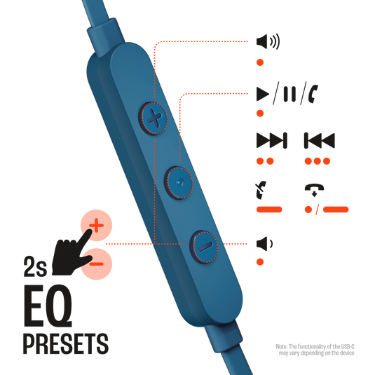 JBL Tune 310C USB-C Wired In-Ear Earphones with Hi-Res Audio In-Ear Headphones | Vishal Electronics Kolkata