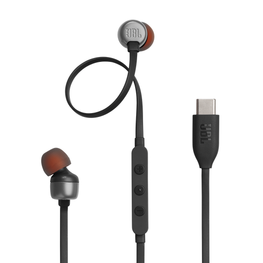 JBL Tune 310C USB-C Wired In-Ear Earphones with Hi-Res Audio Black In-Ear Headphones | Vishal Electronics Kolkata