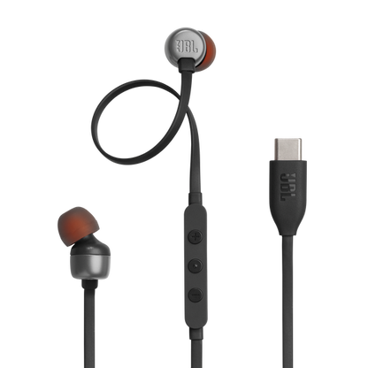 JBL Tune 310C USB-C Wired In-Ear Earphones with Hi-Res Audio Black In-Ear Headphones | Vishal Electronics Kolkata