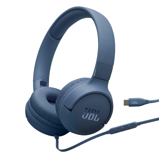 JBL Tune 520C USB-C Wired On-Ear Headphones with Hi-Res Audio Wired Headphones | Vishal Electronics Kolkata