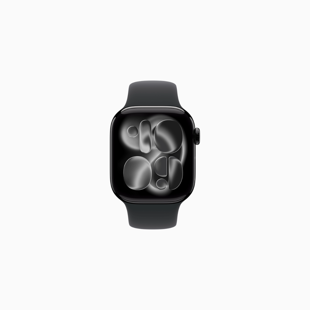 Apple Watch Series 11 Jet Black Aluminium Case with Black Sport Band GPS + Cellular Smartwatch | Vishal Electronics Kolkata
