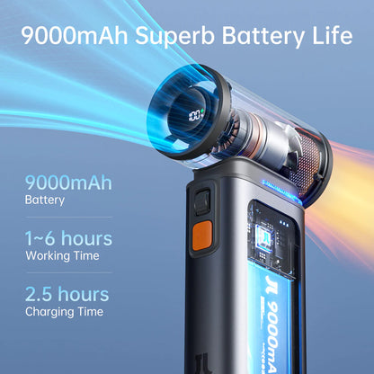 JisuLife Handheld Fan Ultra1 9000mAh Turbo Portable Fan Portable Fan | Vishal Electronics Kolkata