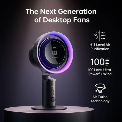JisuLife Table Fan Pro3 10000mAh Rechargeable Turbo Desk Fan Table Fan | Vishal Electronics Kolkata