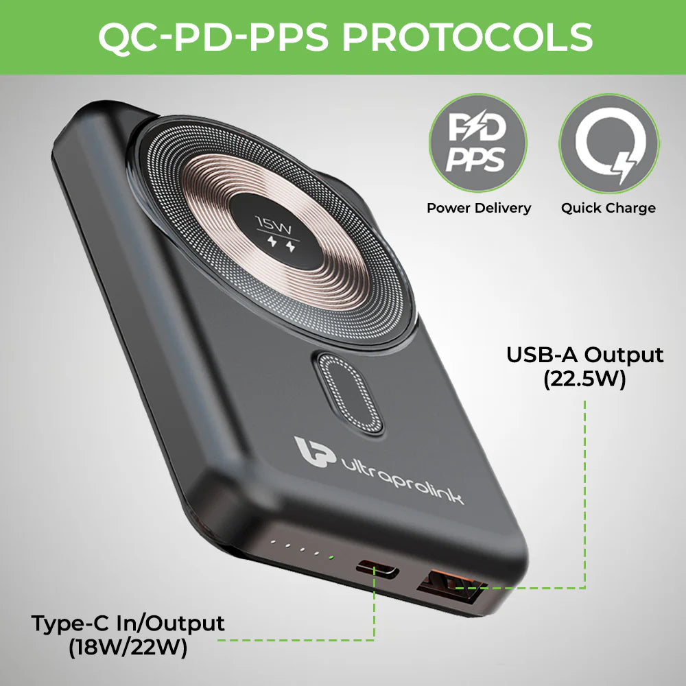 Ultraprolink Juice-Up Mag 3 10000mAh Magnetic Power Bank Power Bank | Vishal Electronics Kolkata