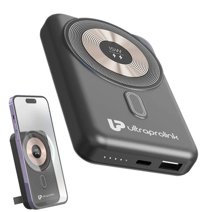 Ultraprolink Juice-Up Mag 3 10000mAh Magnetic Power Bank Black Power Bank | Vishal Electronics Kolkata