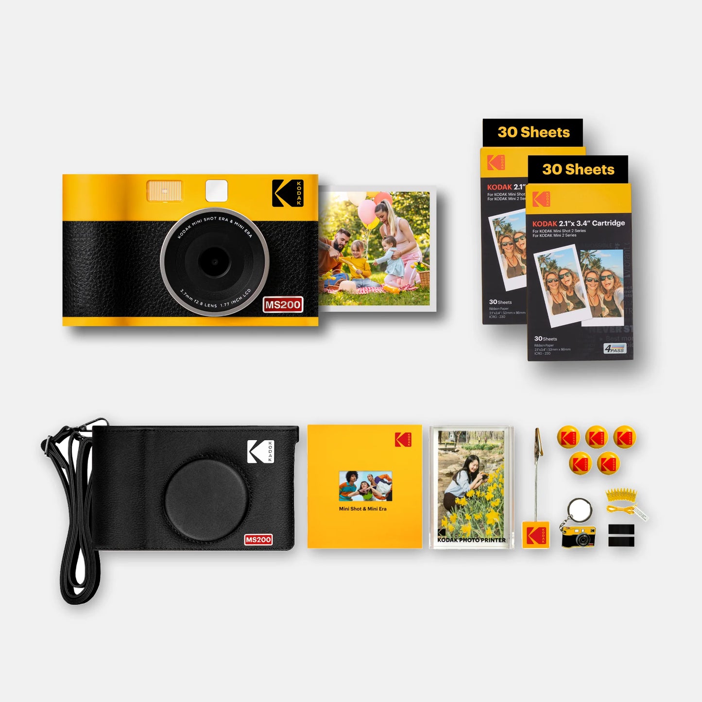 Kodak Mini Shot 2 ERA (MS200) – Instant Camera & Photo Printer – 68 Sheets Bundle Instant Camera | Vishal Electronics Kolkata