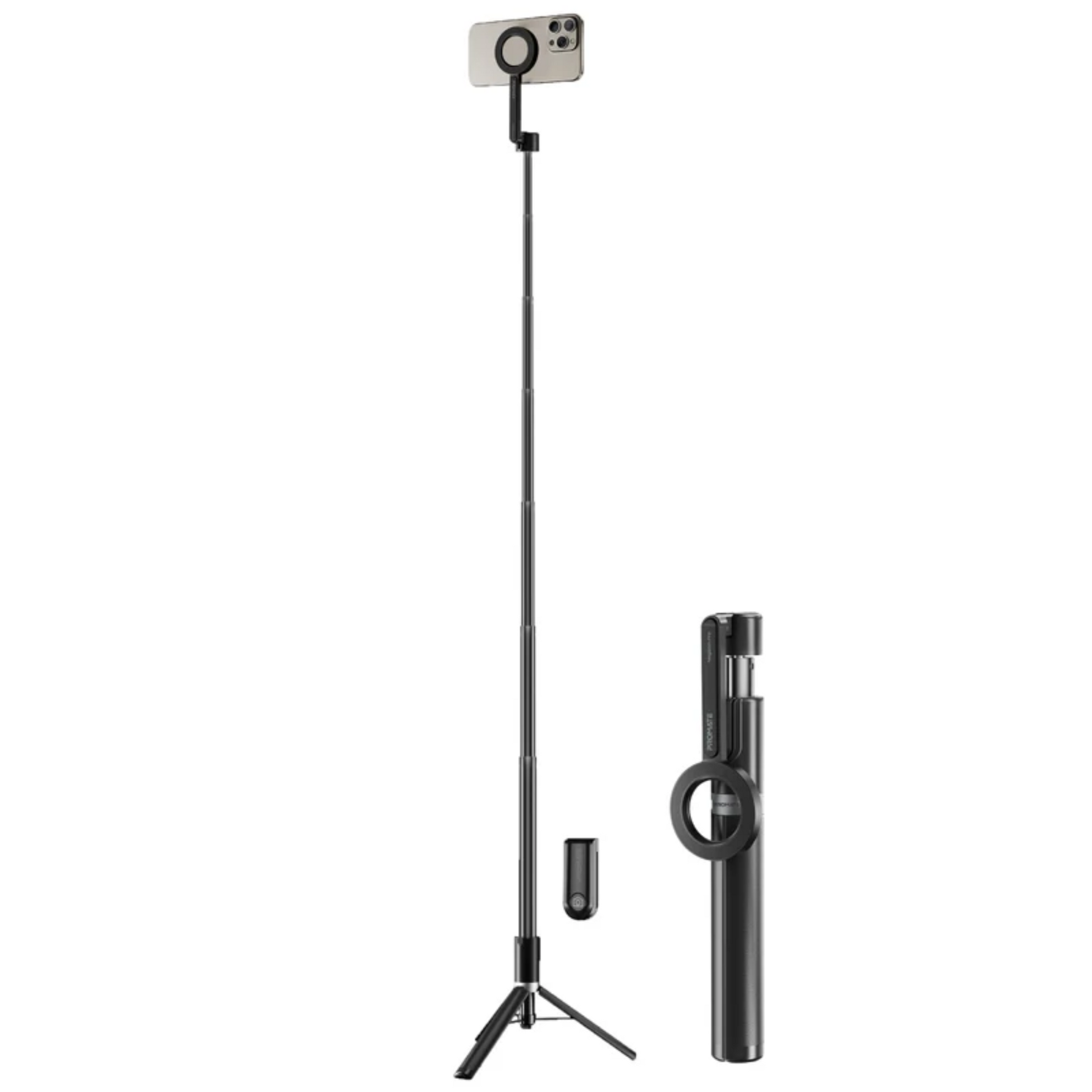 Promate MagStick Pro MagSafe Tripod & Selfie Stick with Bluetooth Remote Accessories | Vishal Electronics Kolkata