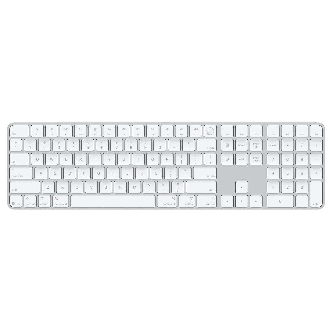 Apple Magic Keyboard with Touch ID and Numeric Keypad (USB‑C) US English - White Keys Accessories | Vishal Electronics Kolkata