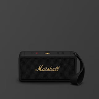 Marshall Middleton Black & Brass Speakers | Vishal Electronics Kolkata