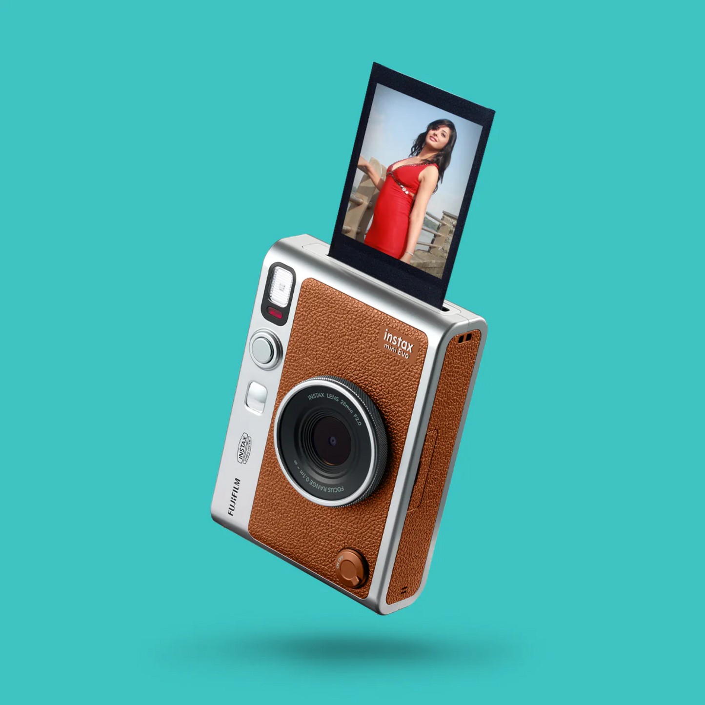 Fujifilm Instax mini Evo Premium Edition Box Brown Instant Camera | Vishal Electronics Kolkata