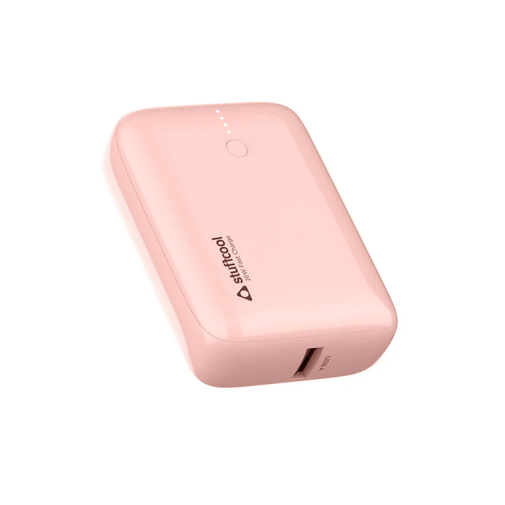 Stuffcool Palm 10000mAh Power Bank – 20W Fast Charge Peach Power Bank | Vishal Electronics Kolkata