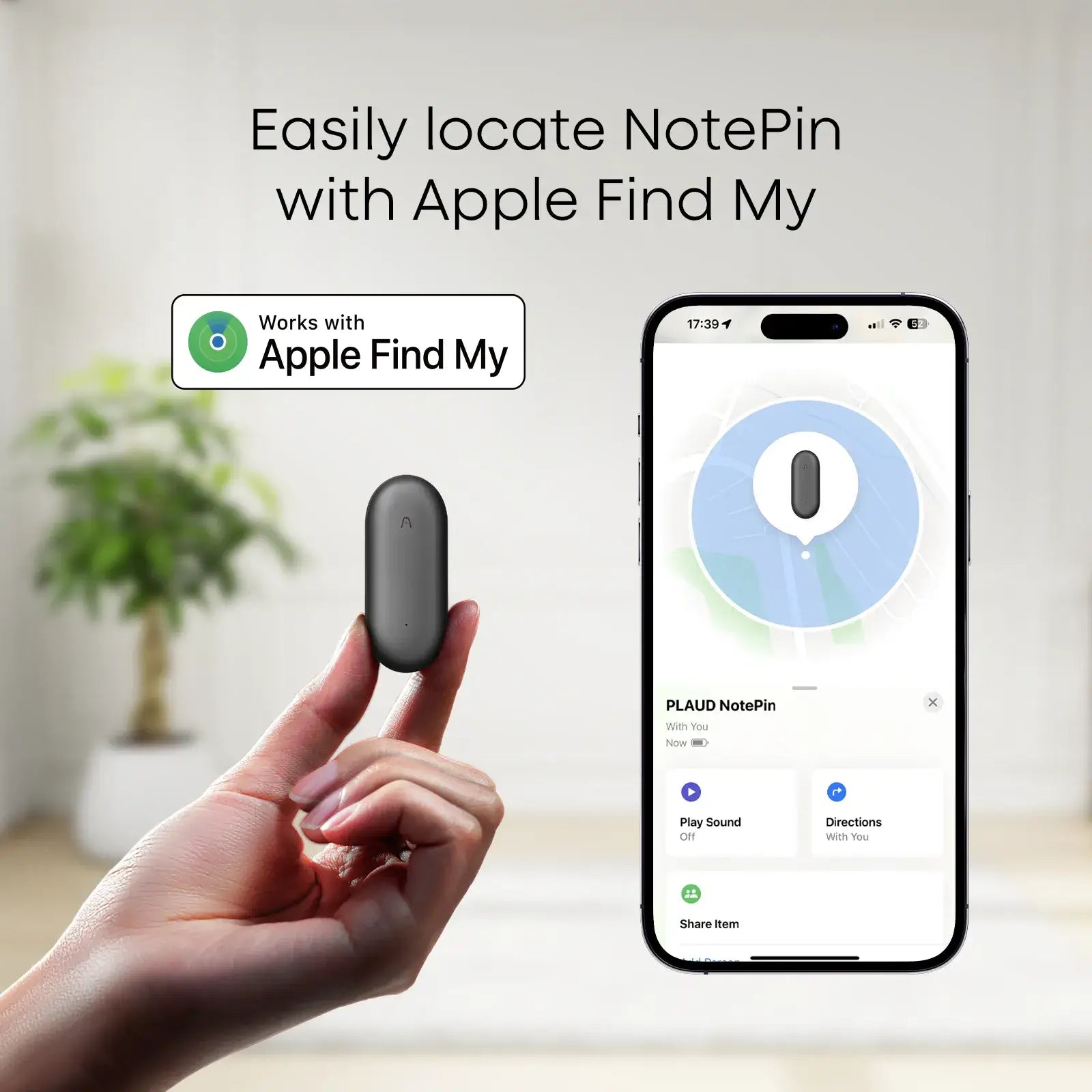 PLAUD NotePin Combo Wearable AI Voice Recorder & Smart Note Taker AI Voice Recorder | Vishal Electronics Kolkata