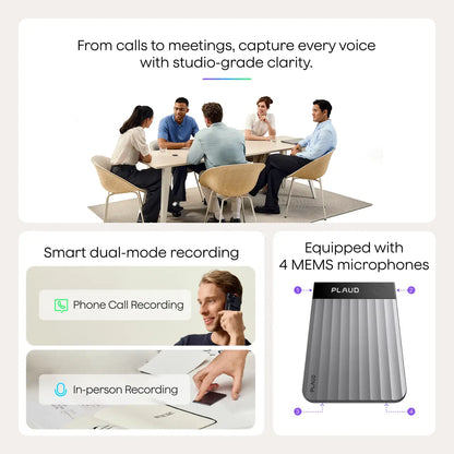 PLAUD Note Pro AI Voice Recorder & Smart Note Taker with Transcription AI Voice Recorder | Vishal Electronics Kolkata