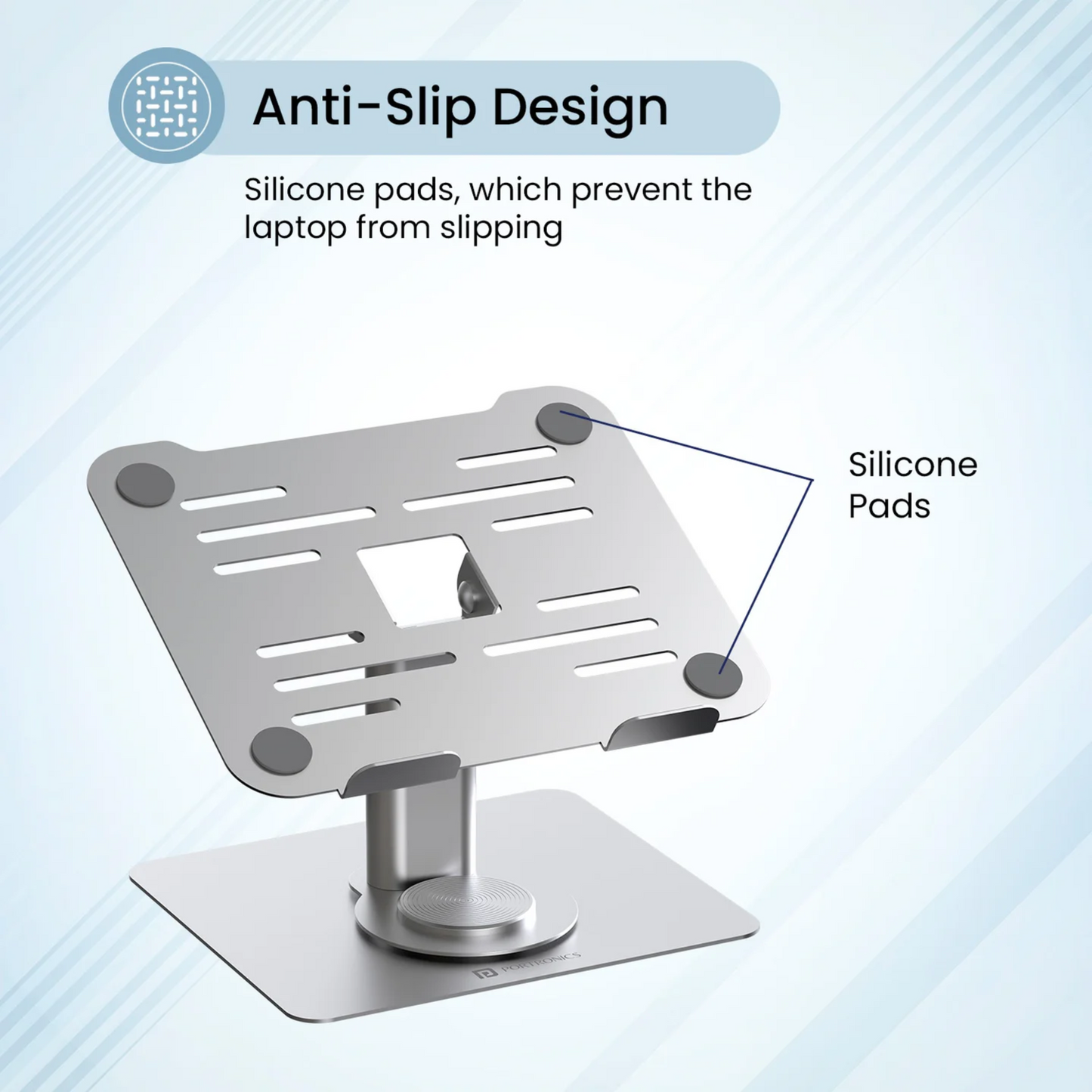 Portronics Twister Laptop Stand Laptop Stand | Vishal Electronics Kolkata