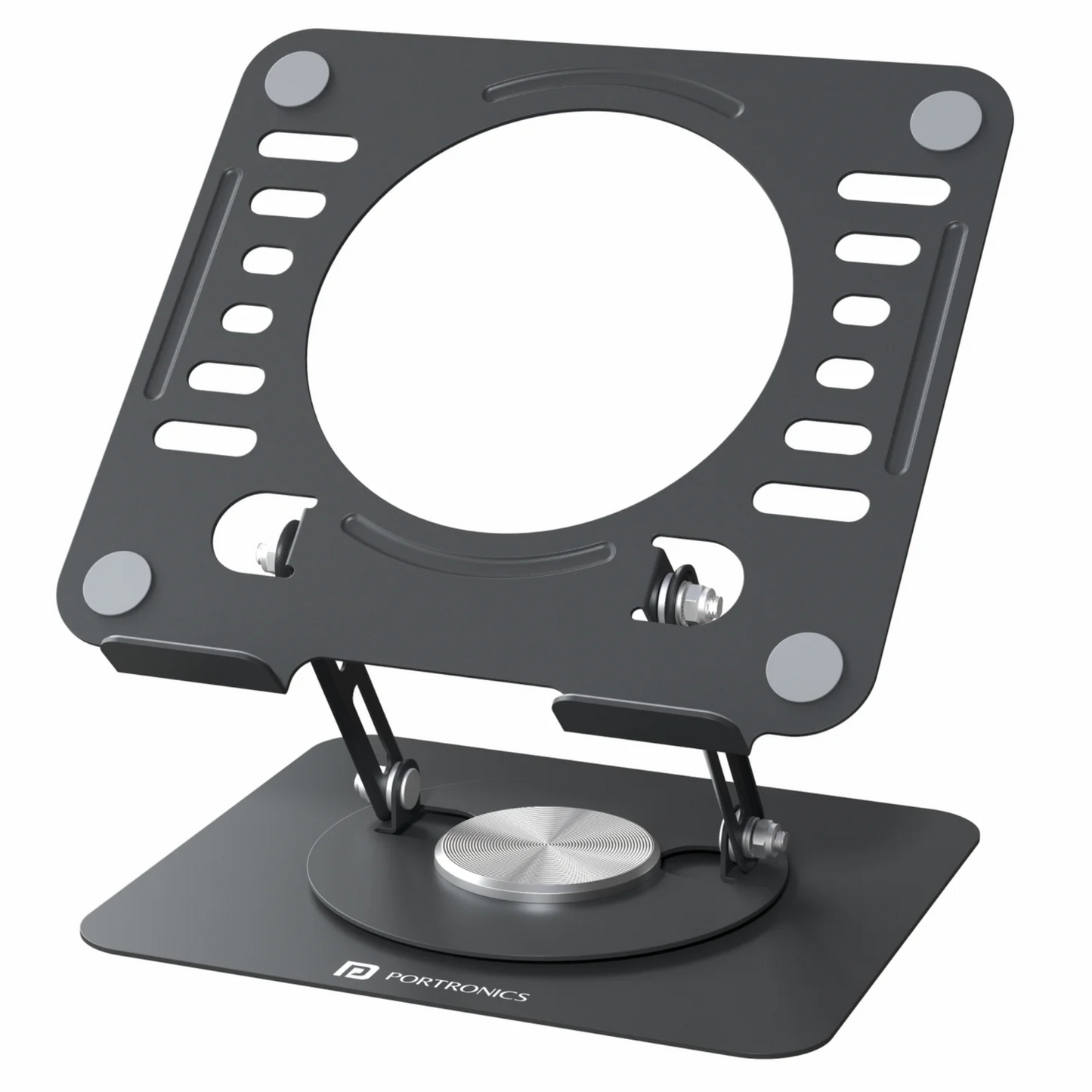 Portronics My Buddy K9 Lite Adjustable Laptop Stand with 360° Rotation Laptop Stand | Vishal Electronics Kolkata