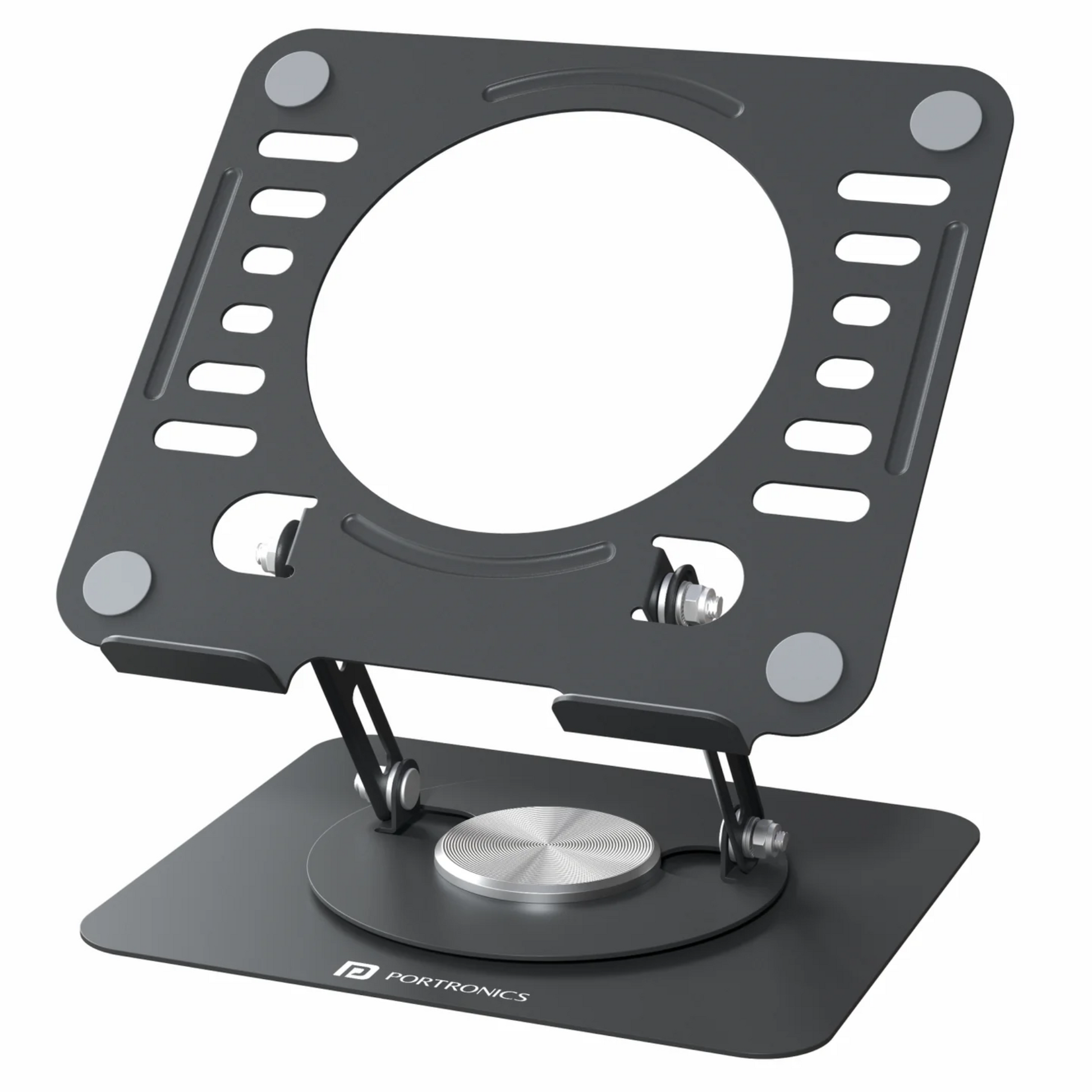 Portronics My Buddy K9 Lite Adjustable Laptop Stand with 360° Rotation Laptop Stand | Vishal Electronics Kolkata