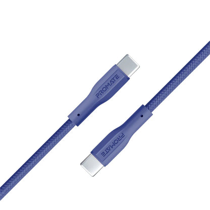 Promate Xcord-CC USB-C Cable 60W Power Delivery (Navy) Cable | Vishal Electronics Kolkata