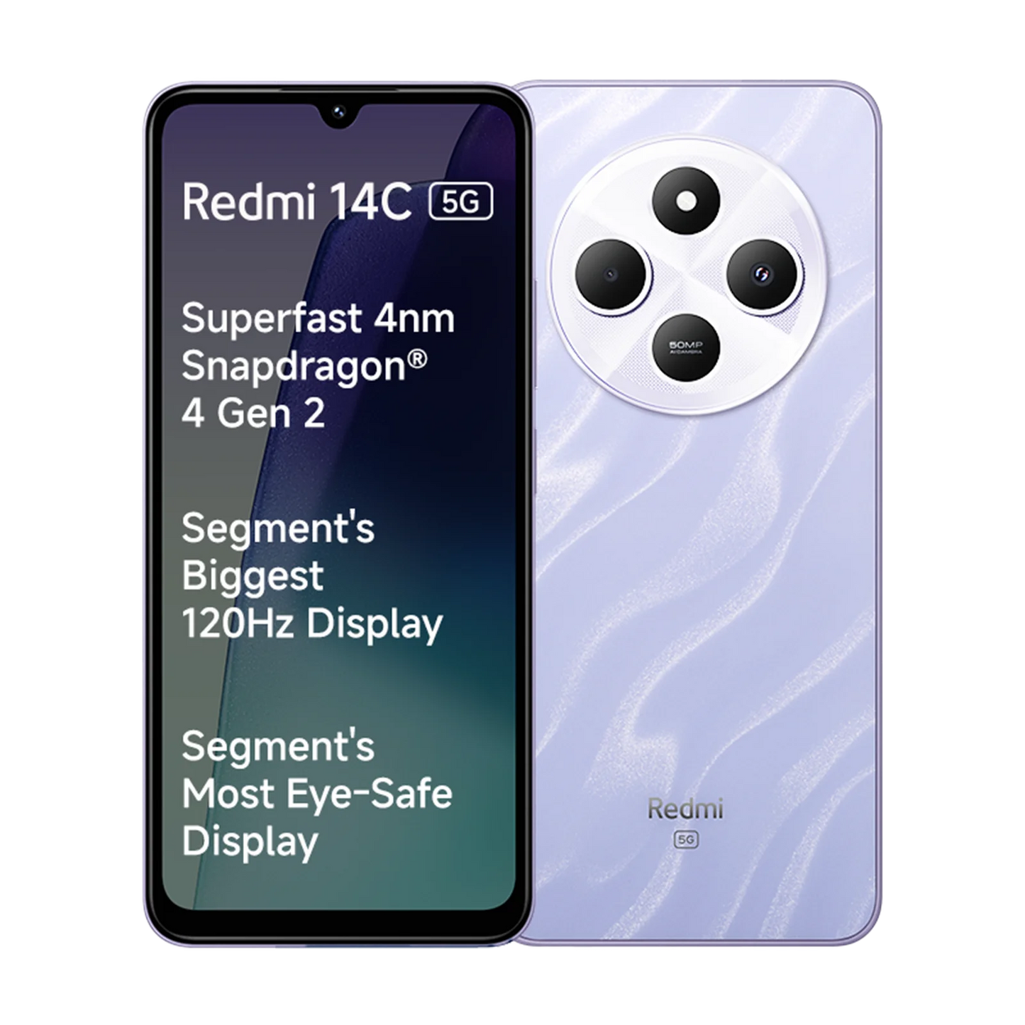 Redmi 14C 5G (4GB+64GB) Stardust Purple Mobile & Smart Phones | Vishal Electronics Kolkata